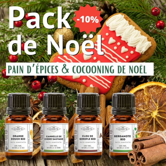 Coffret d'huiles essentielles de Noël : forêt de sapins & sous bois