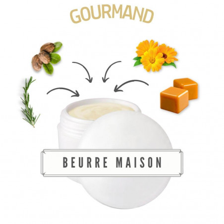 2 beurres de massage gourmands au Caramel (2 pots de 50ml)