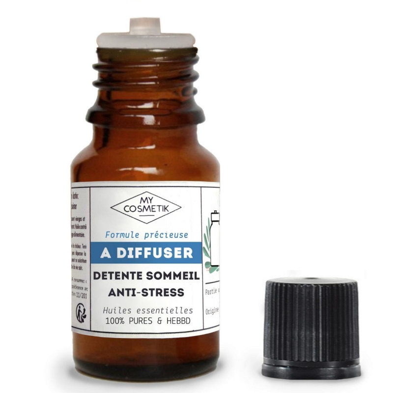 Mélange d'huiles essentielles à diffuser pour bien dormir, anti-stress