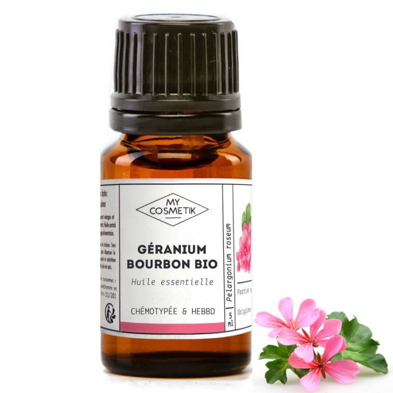 Huile essentielle de Géranium rosat bio CV Bourbon