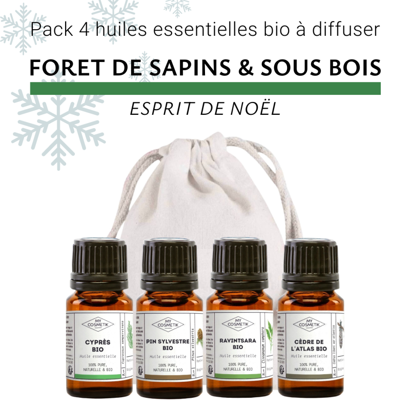 Pack diffusion « Esprit de Noël » : Forêt de sapins & sous bois