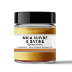 Mica cuivré et satiné